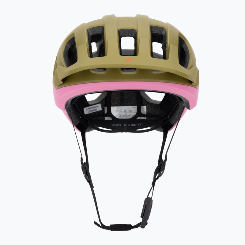 Kask rowerowy POC Cularis olivine green matt/thulite pink matt 2