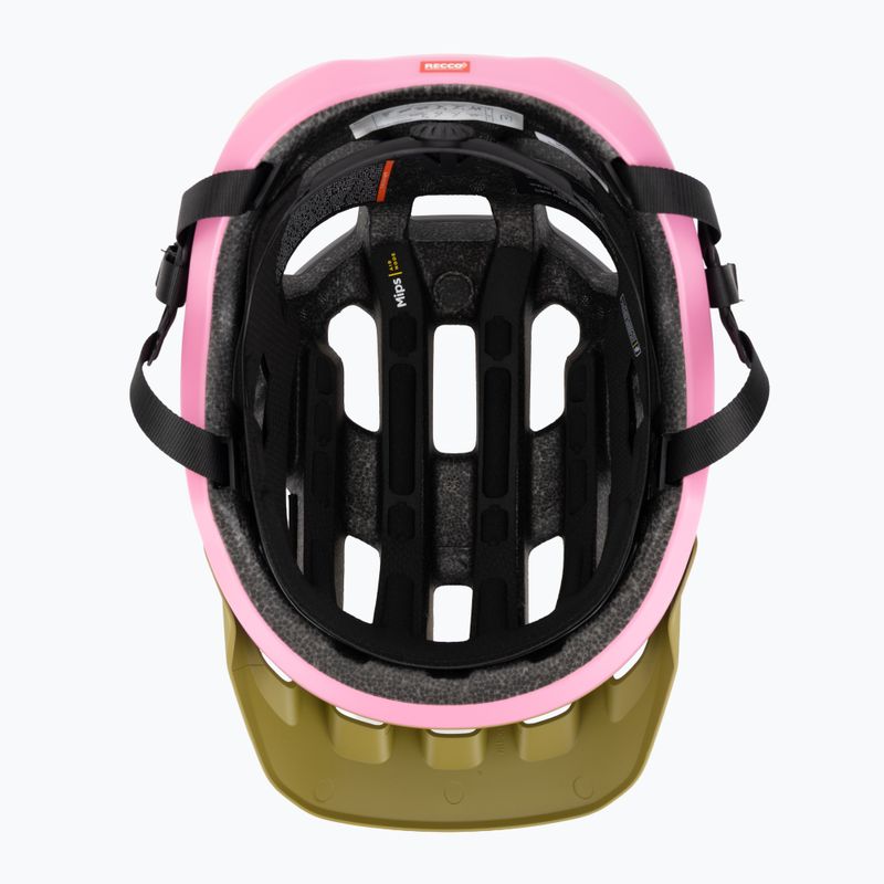 Kask rowerowy POC Cularis olivine green matt/thulite pink matt 5