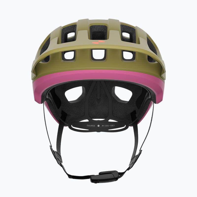 Kask rowerowy POC Cularis olivine green matt/thulite pink matt 3