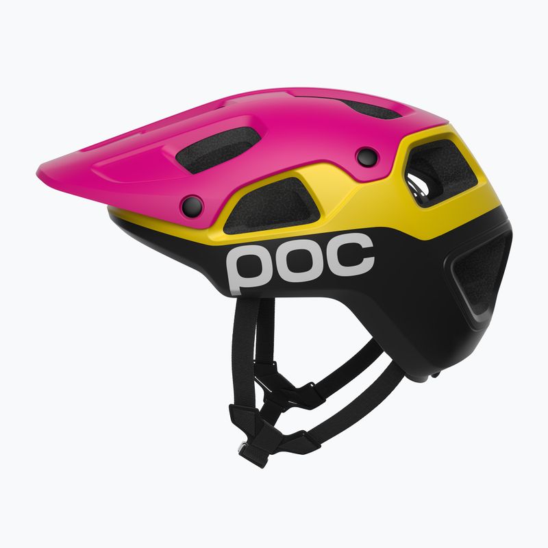 Kask rowerowy POC Cularis Pure rhos red matt/citrine yellow matt 2