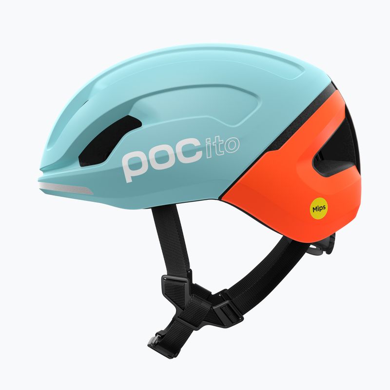 Kask rowerowy dziecięcy POC Pocito Omne MIPS Jr indicolite blue matt/carnelian orange matt 2