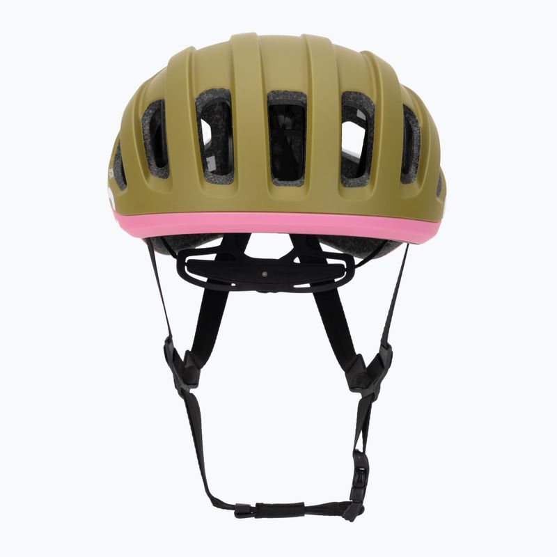 Kask rowerowy POC Amidal olivine green matt/thulite pink matt 2