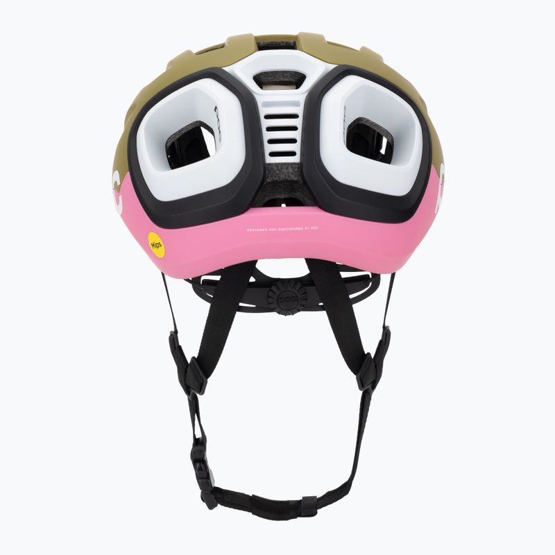 Kask rowerowy POC Amidal olivine green matt/thulite pink matt 4