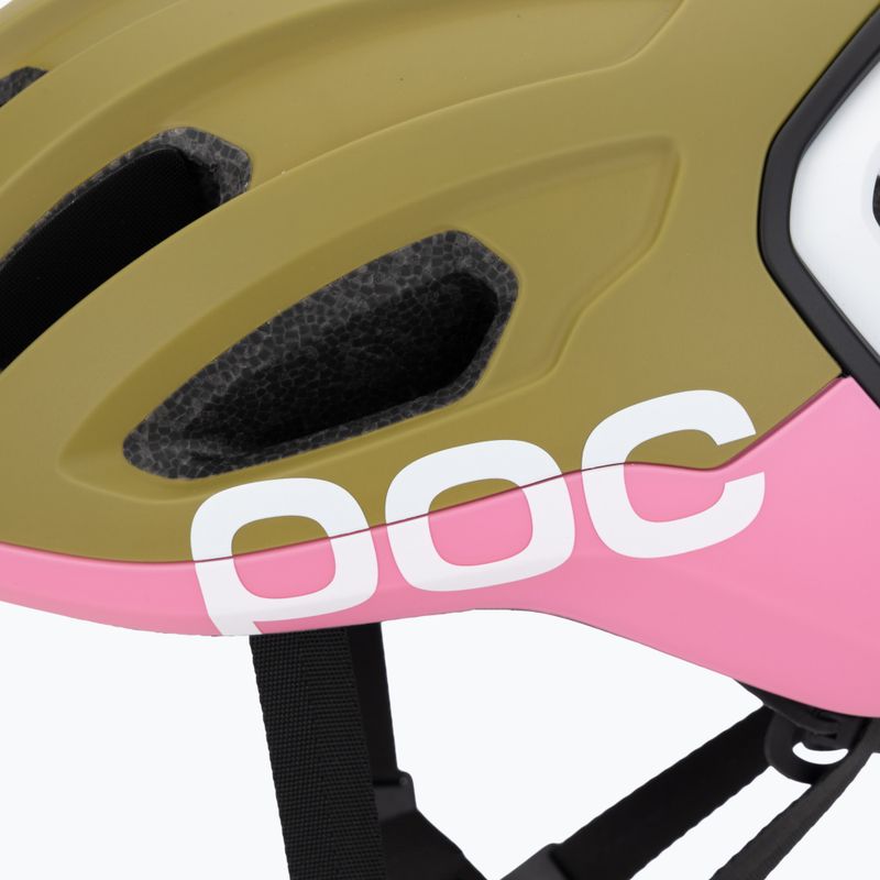 Kask rowerowy POC Amidal olivine green matt/thulite pink matt 7