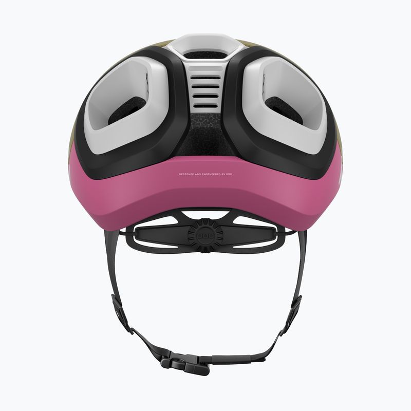 Kask rowerowy POC Amidal olivine green matt/thulite pink matt 4