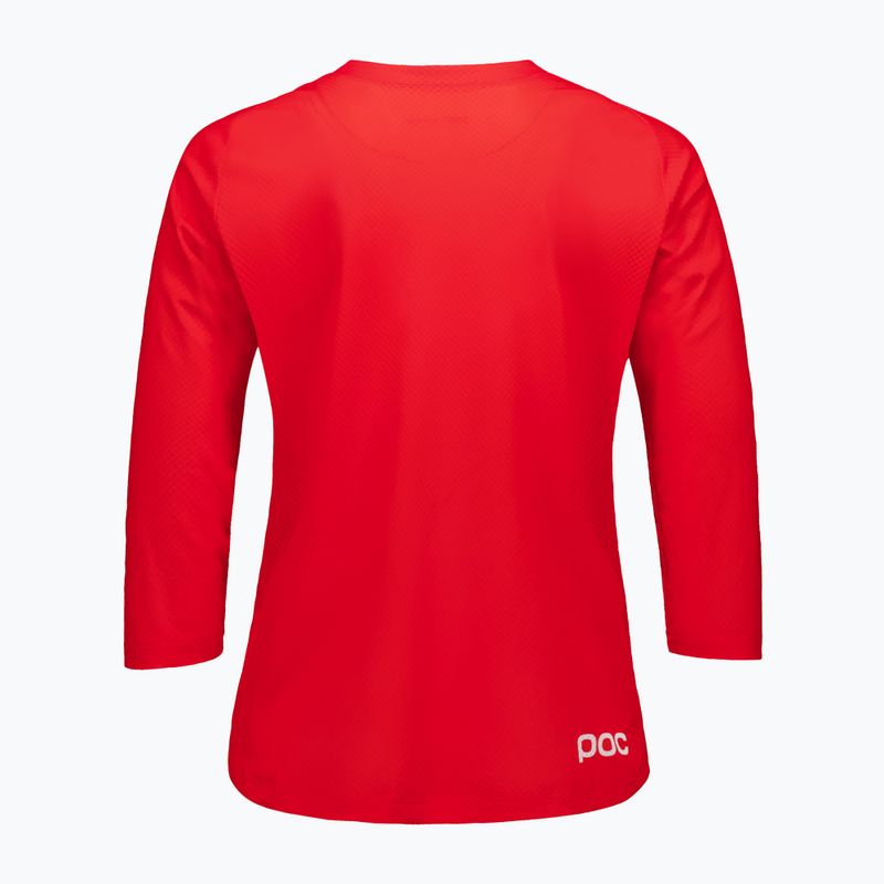 Koszulka rowerowa damska POC Motion Air Jersey 3/4 prismane red 4