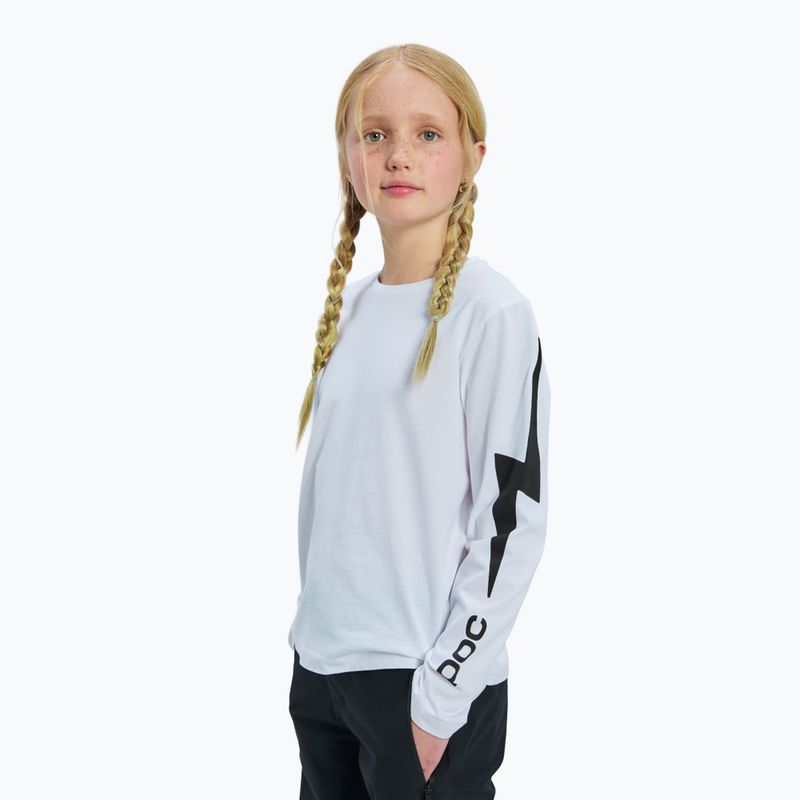 Longsleeve dziecięcy POC Tee Jr blixten white 4