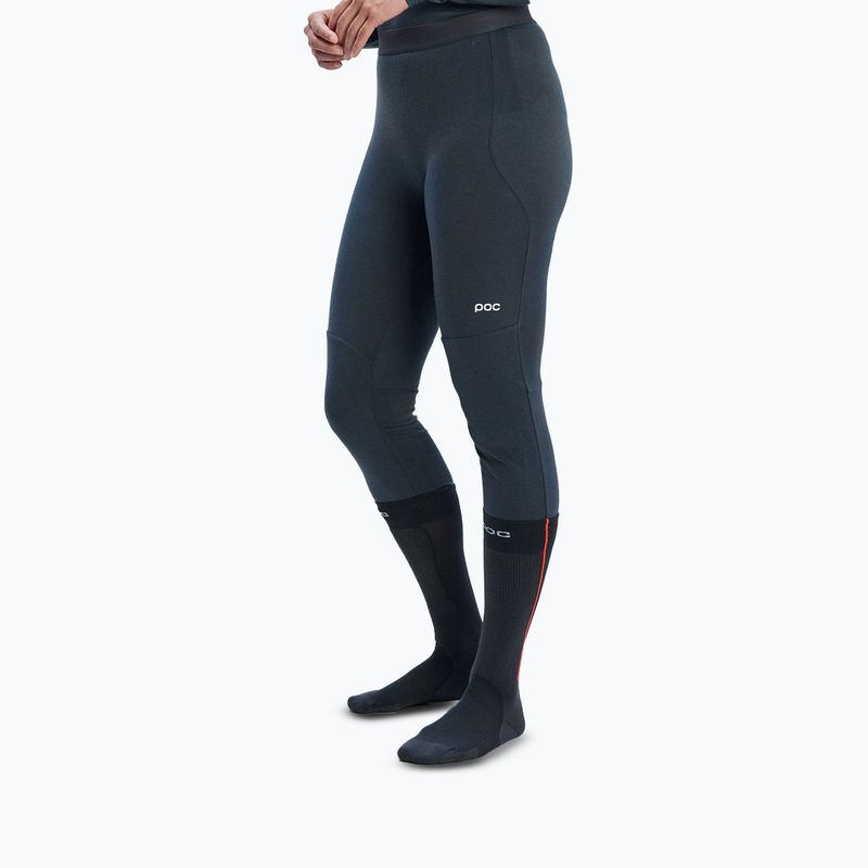 Spodnie termoaktywne damskie POC Layer Merino 3/4 Tights sylvanite grey
