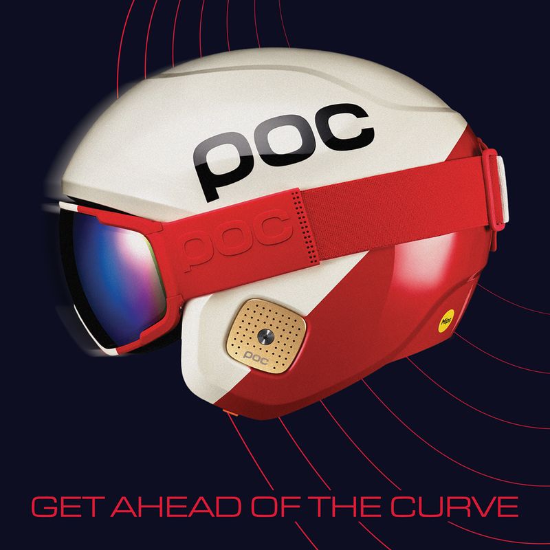 Gogle narciarskie POC Zonula rouge/blanc/partly sunny blue 10
