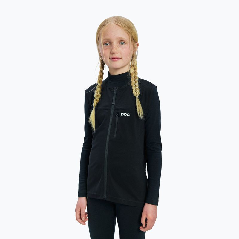 Bluza termoaktywna dziecięca POC Layer Merino Mock Neck Jersey Jr uranium black 4
