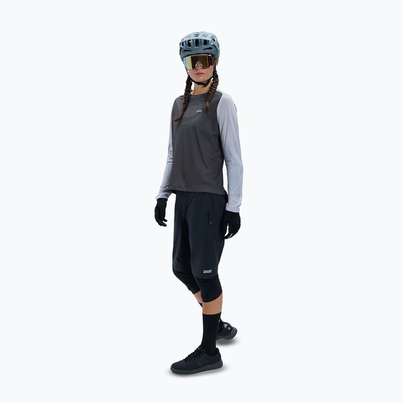 Longsleeve rowerowy damski POC Motion Air granite grey 2