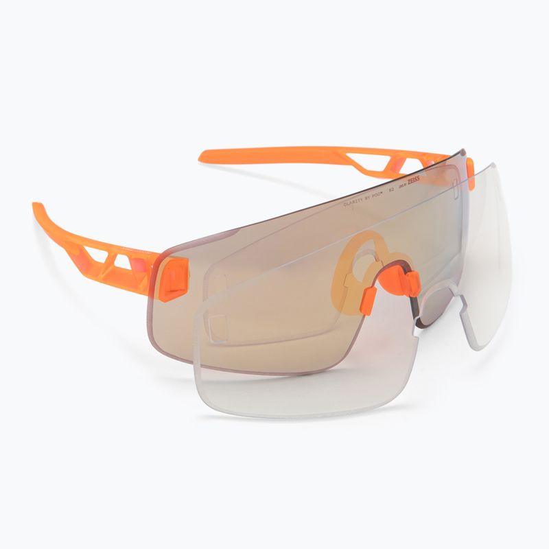 Okulary przeciwsłoneczne POC Elicit Toric fl.orange translucent/clarity road/partly sunny gold