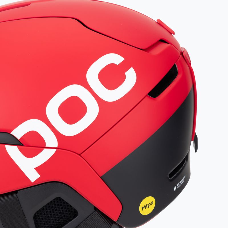 Kask narciarski POC Obex BC MIPS prismane red matt 7