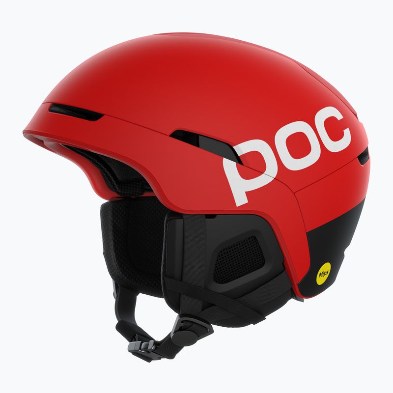 Kask narciarski POC Obex BC MIPS prismane red matt