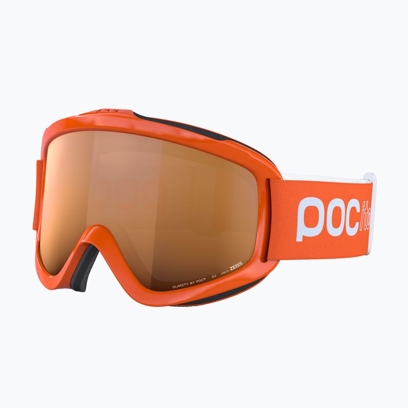 Gogle narciarskie dziecięce POC POCito Iris fluorescent orange/partly sunny light orange 3