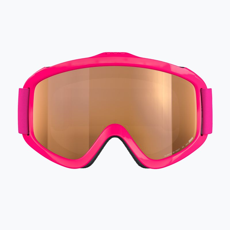 Gogle narciarskie dziecięce POC POCito Iris fluorescent pink/partly sunny light orange 2