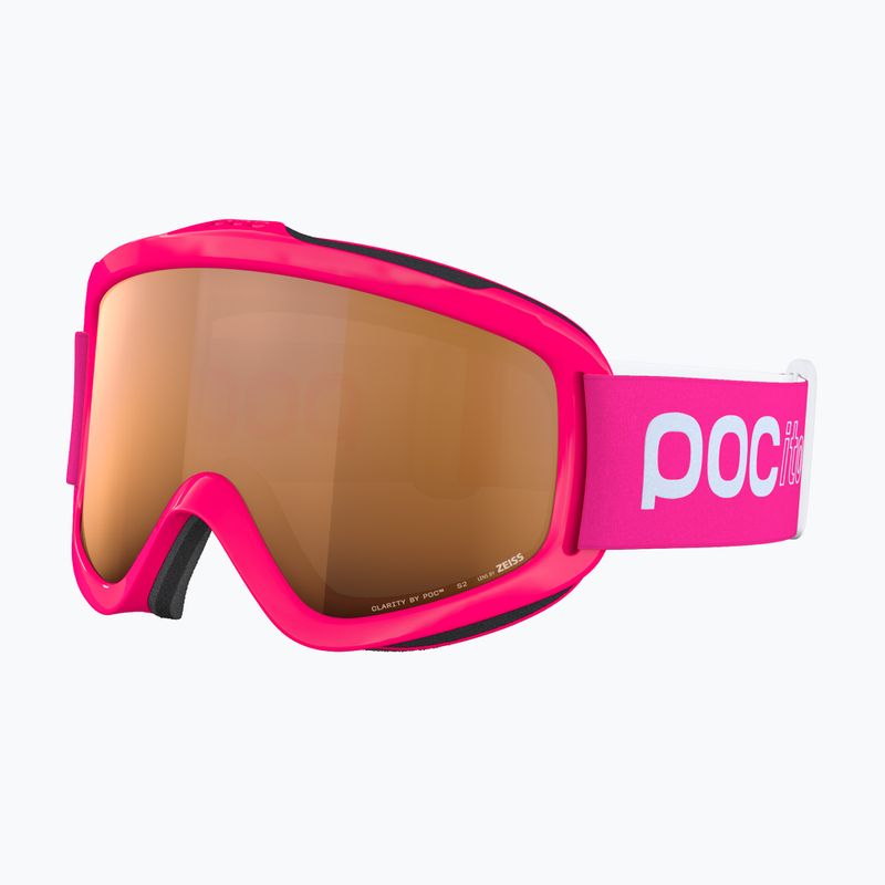 Gogle narciarskie dziecięce POC POCito Iris fluorescent pink/partly sunny light orange 3