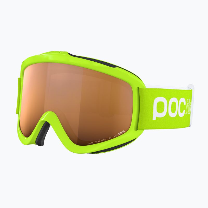 Gogle narciarskie dziecięce POC POCito Iris fluorescent yellow/green/partly sunny light orange 3