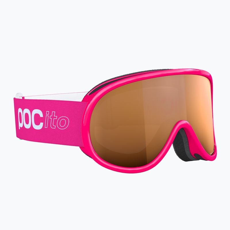 Gogle narciarskie dziecięce POC POCito Retina Jr S2 fluorescent pink/partly sunny light orange