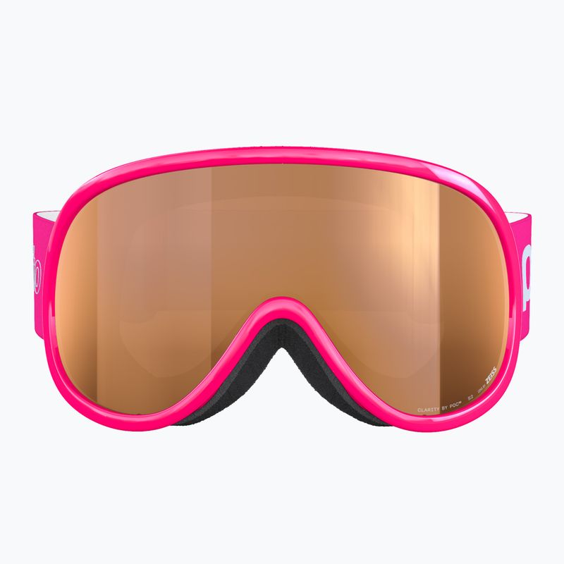 Gogle narciarskie dziecięce POC POCito Retina Jr S2 fluorescent pink/partly sunny light orange 3