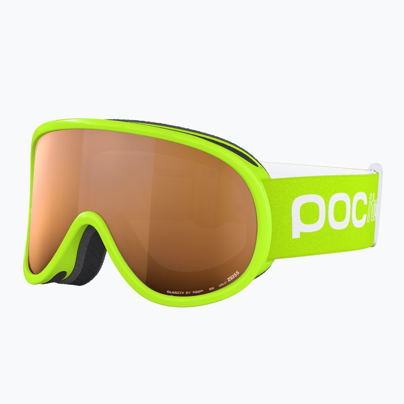 Gogle narciarskie dziecięce POC POCito Retina Jr S2 fluorescent yellow/green/partly sunny light orange 2
