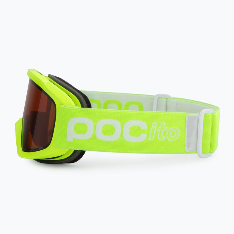 Gogle narciarskie dziecięce POC POCito Opsin fluorescent yellow/green/partly sunny light orange 4