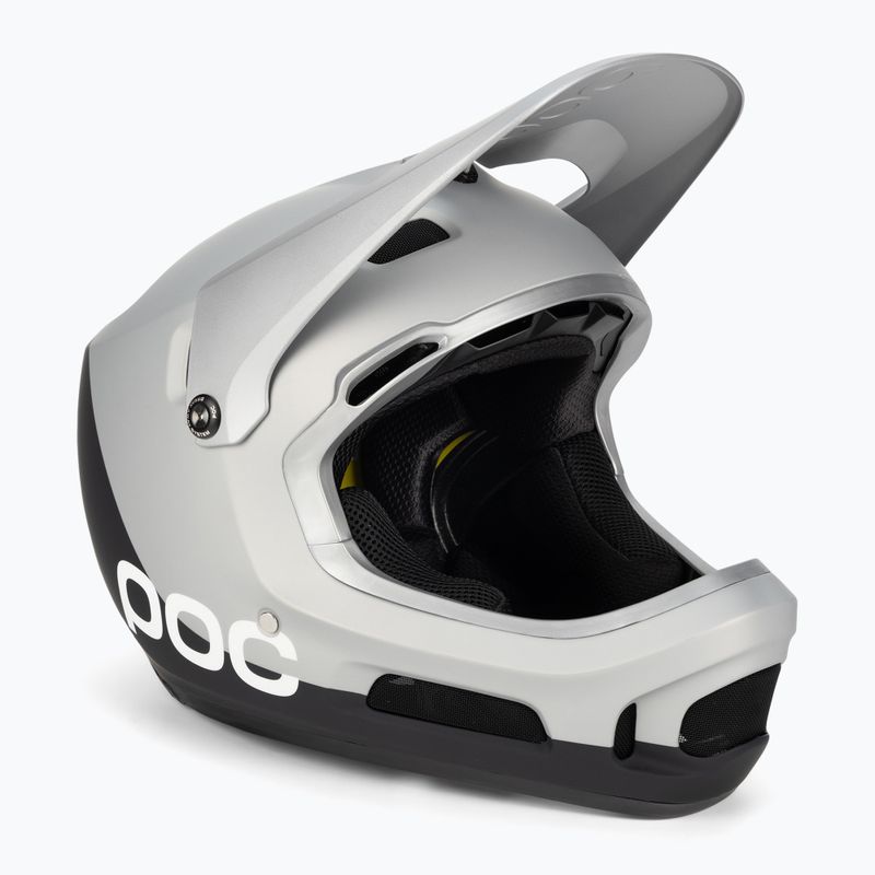 Kask rowerowy POC Coron Air MIPS argentite silver/uranium black matt