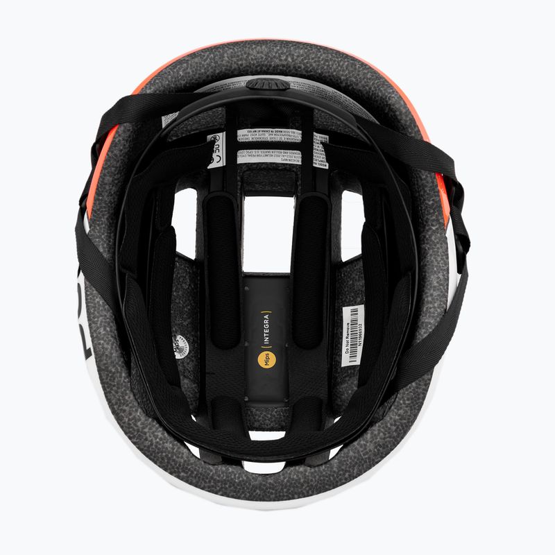 Kask rowerowy POC Omne Beacon MIPS fluorescent orange avip/hydrogen white 2