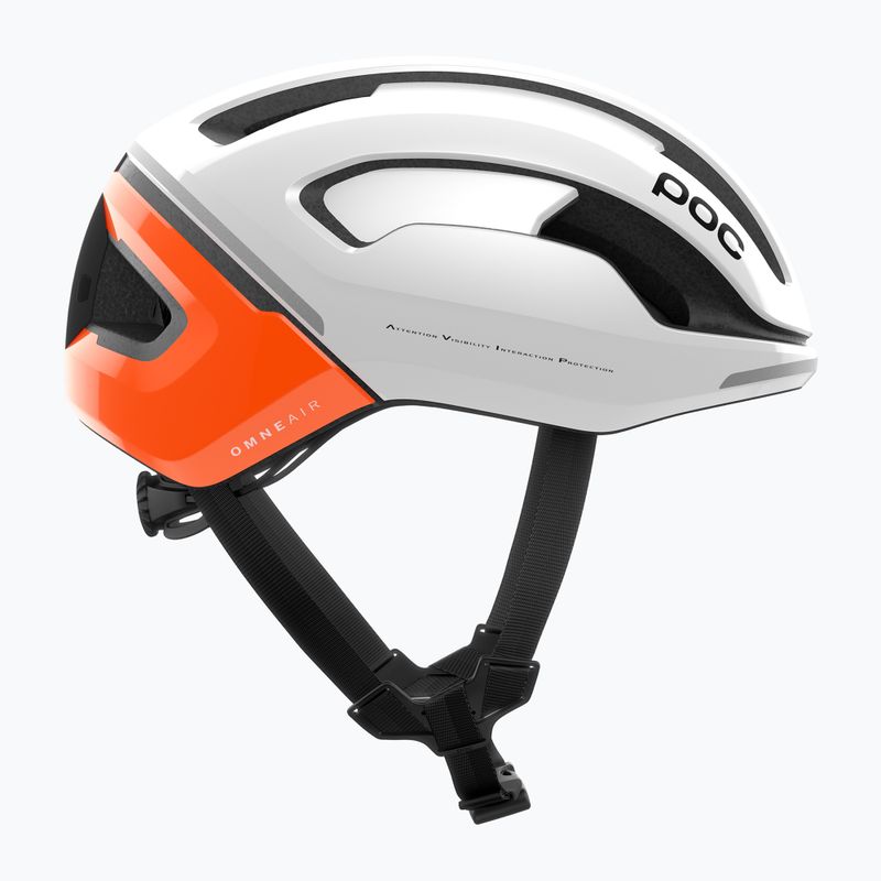 Kask rowerowy POC Omne Beacon MIPS fluorescent orange avip/hydrogen white 4