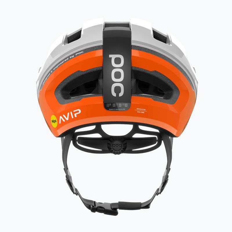 Kask rowerowy POC Omne Beacon MIPS fluorescent orange avip/hydrogen white 6