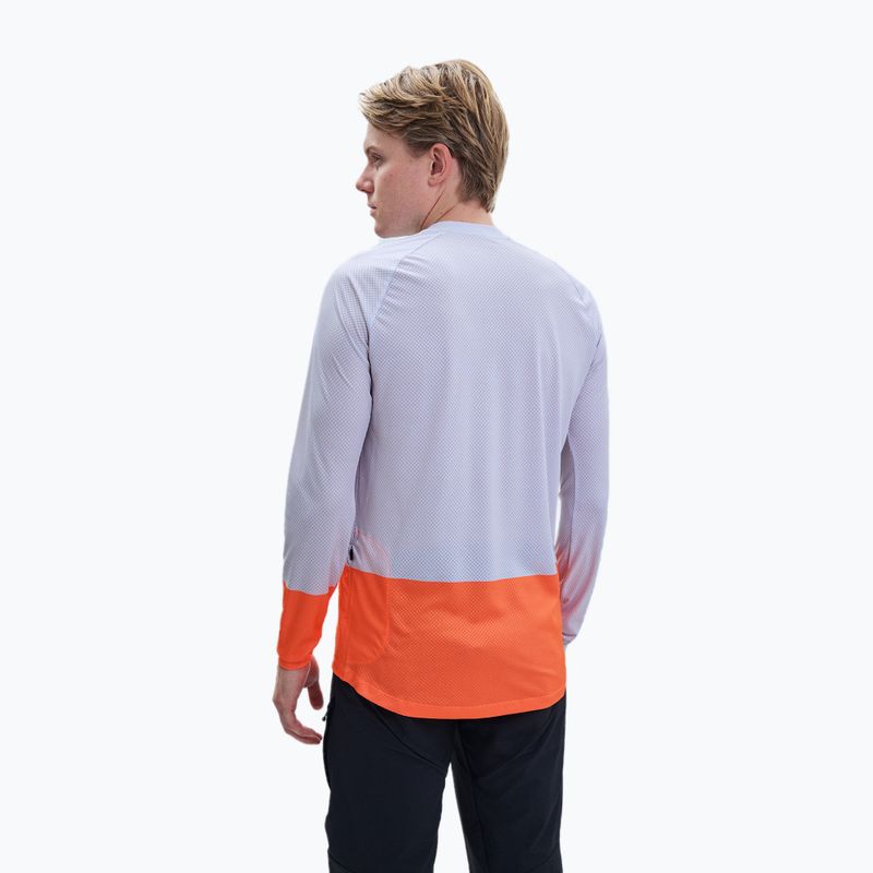 Longsleeve rowerowy męski POC MTB Pure granite grey/zink orange 2