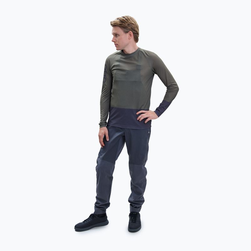 Longsleeve rowerowy męski POC MTB Pure epidote green/sylvanite grey 2