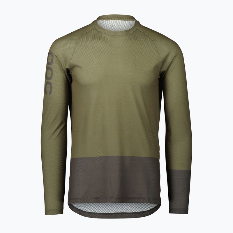 Longsleeve rowerowy męski POC MTB Pure epidote green/sylvanite grey 5
