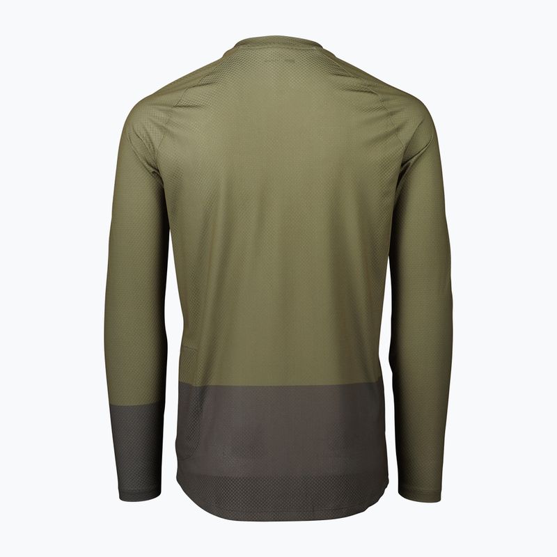 Longsleeve rowerowy męski POC MTB Pure epidote green/sylvanite grey 6