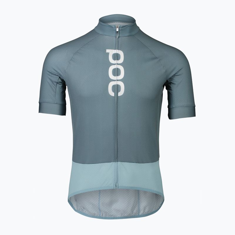 Koszulka rowerowa męska POC Essential Road Logo calcite blue/mineral blue 4