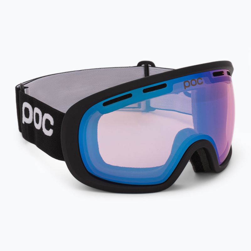 Gogle narciarskie POC Fovea Clarity Photochromic uranium black/clarity photo light pink/sky blue