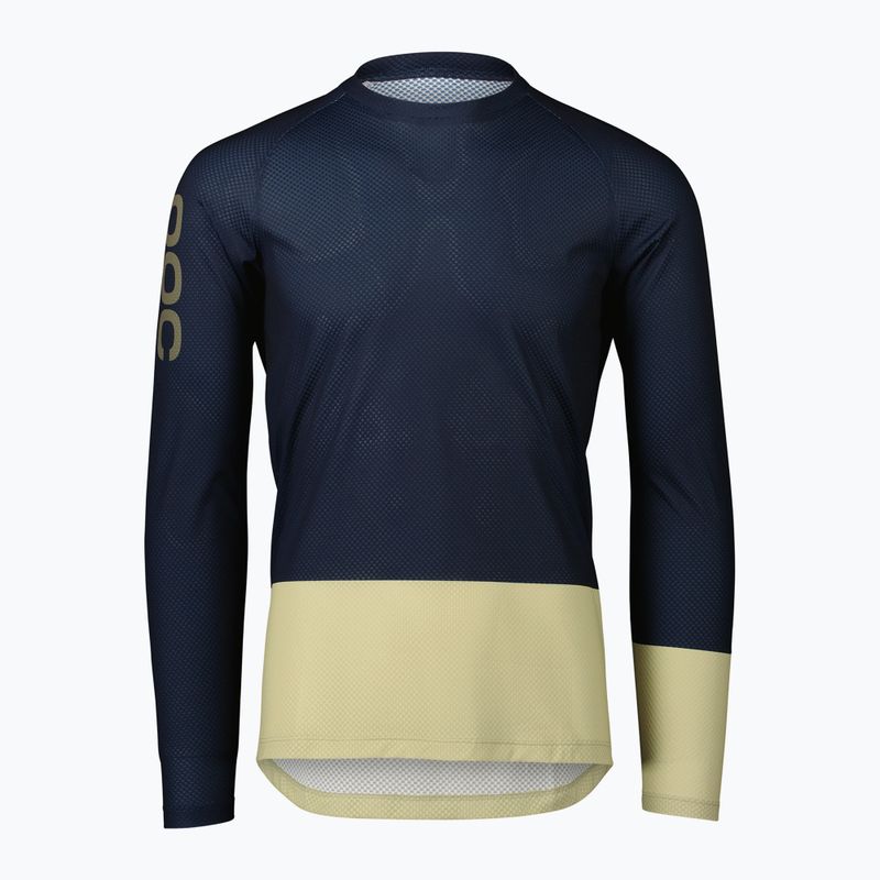 Longsleeve rowerowy męski POC MTB Pure turmaline navy/prehnite green