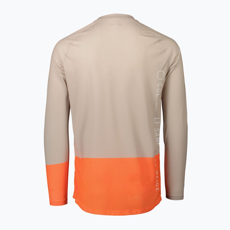 Longsleeve rowerowy męski POC MTB Pure light sandstone beige/zink orange 2