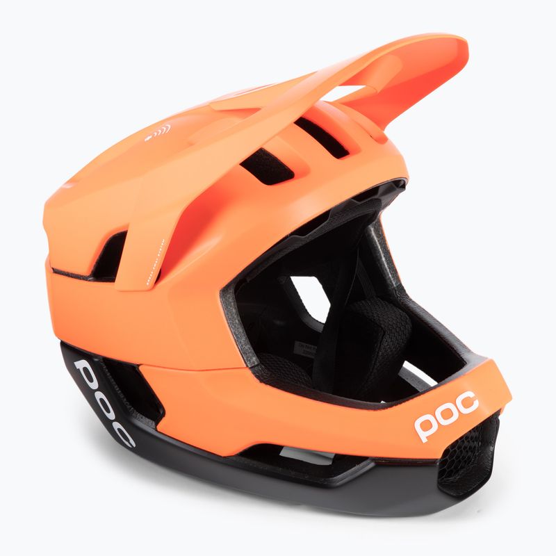 Kask rowerowy POC Otocon Race MIPS fluorescent orange avip/uranium black matt