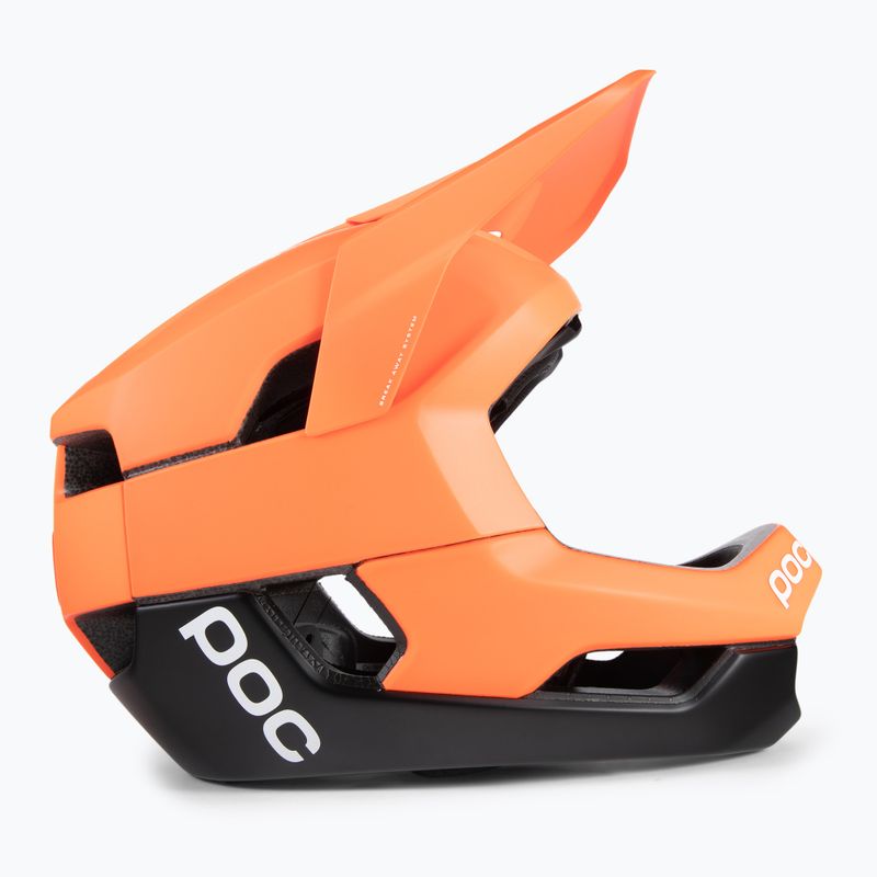 Kask rowerowy POC Otocon Race MIPS fluorescent orange avip/uranium black matt 3