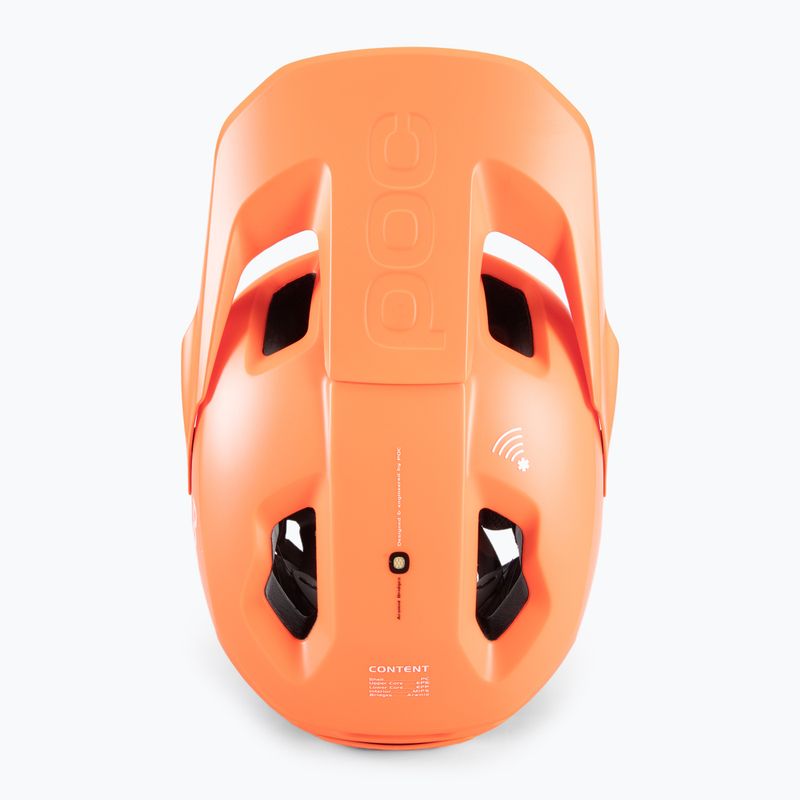 Kask rowerowy POC Otocon Race MIPS fluorescent orange avip/uranium black matt 6