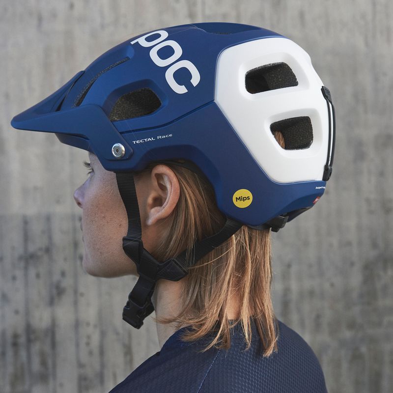 Kask rowerowy MTB POC Tectal Race MIPS lead blue/hydrogen white matt 8