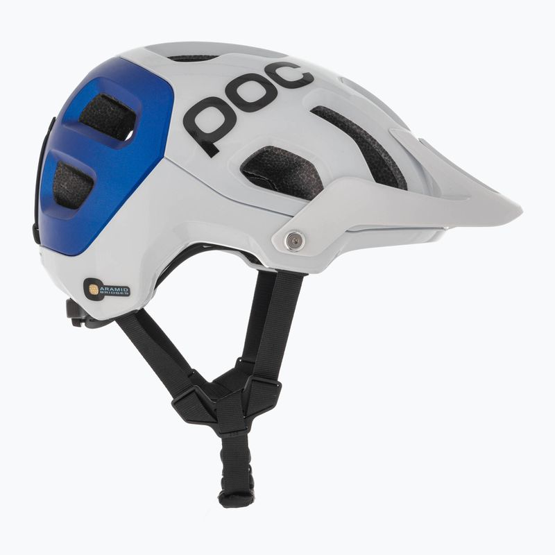 Kask rowerowy MTB POC Tectal Race MIPS hydrogen white/opal blue metallic mat 4