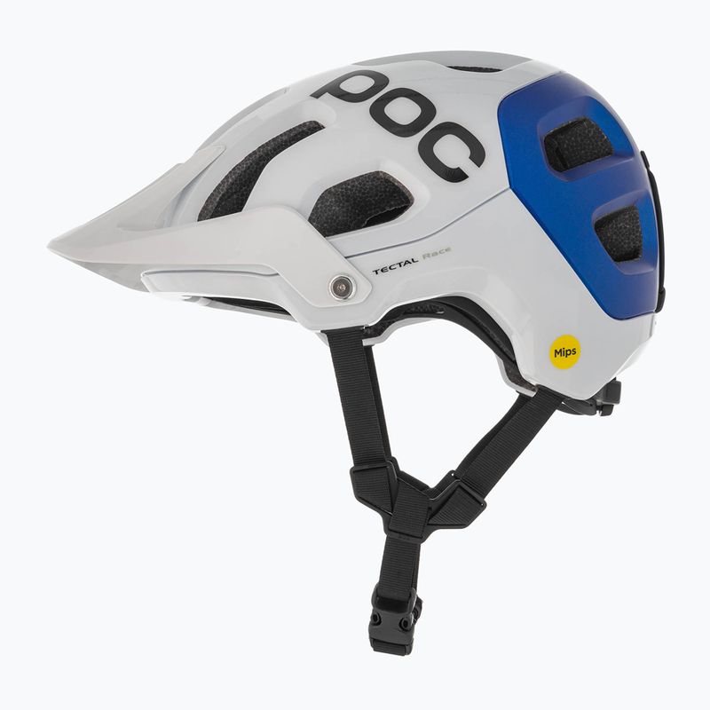 Kask rowerowy MTB POC Tectal Race MIPS hydrogen white/opal blue metallic mat 5