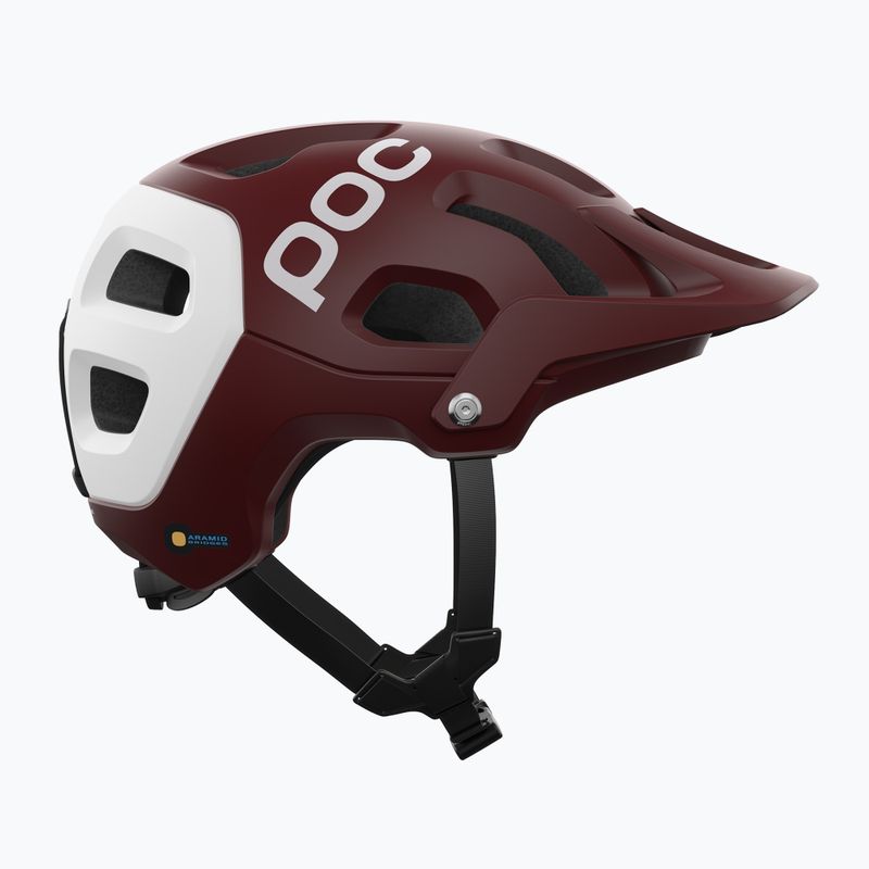 Kask rowerowy MTB POC Tectal Race MIPS garnet red/hydrogen white matt 3