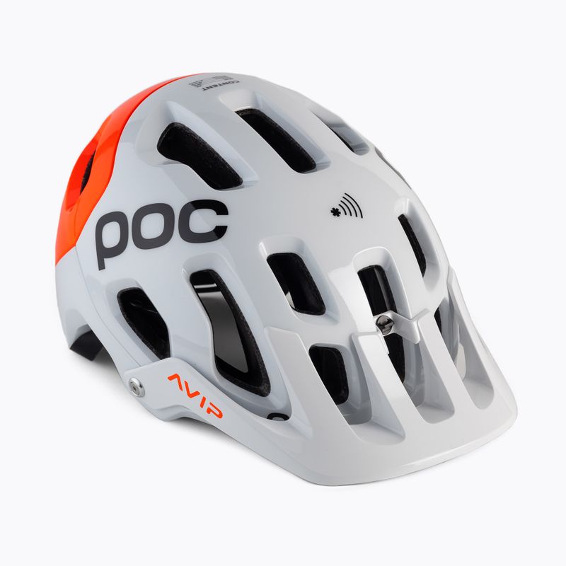 Kask rowerowy POC Tectal Race MIPS NFC hydrogen white/fluorescent orange avip