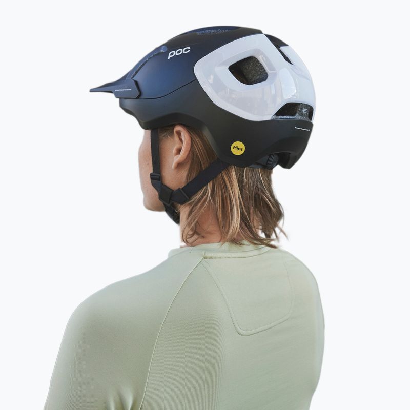 Kask rowerowy POC Axion Race MIPS uranium black matt/hydrogen white 9