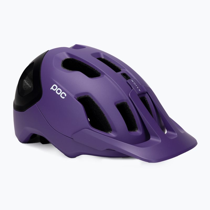 Kask rowerowy POC Axion Race MIPS sapphire purple/uranium black metallic/matt