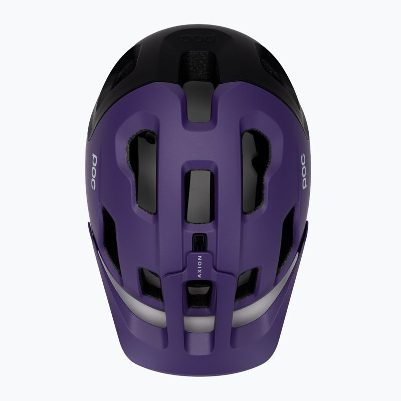 Kask rowerowy POC Axion Race MIPS sapphire purple/uranium black metallic/matt 6