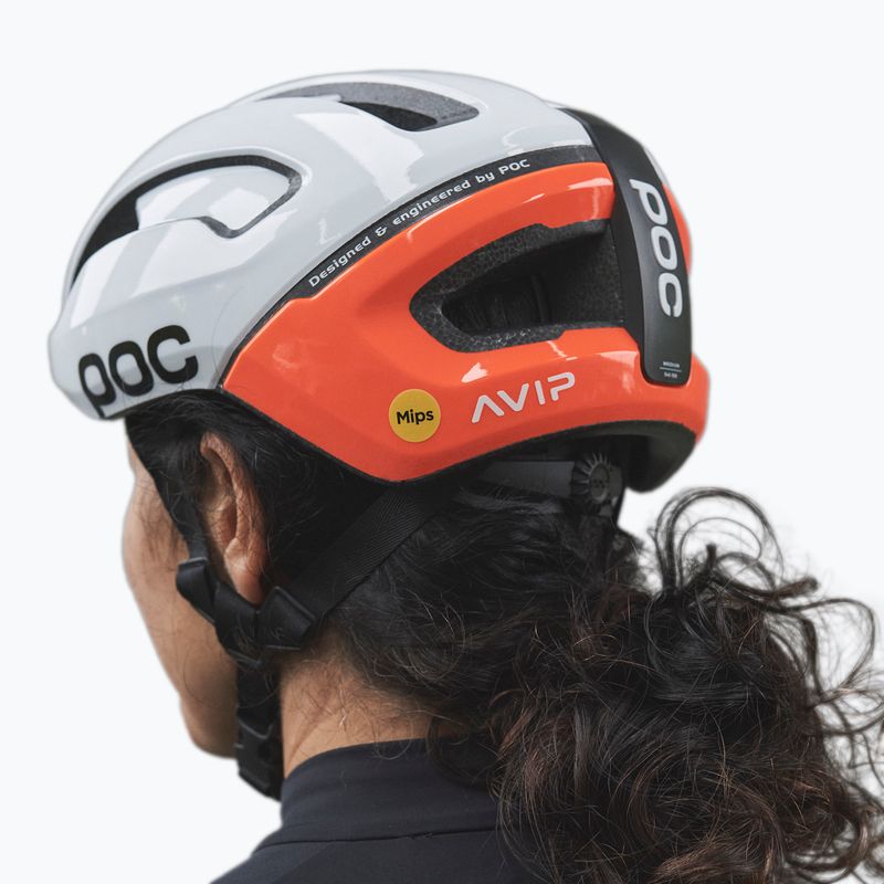 Kask rowerowy POC Omne Air MIPS fluorescent orange avip 9
